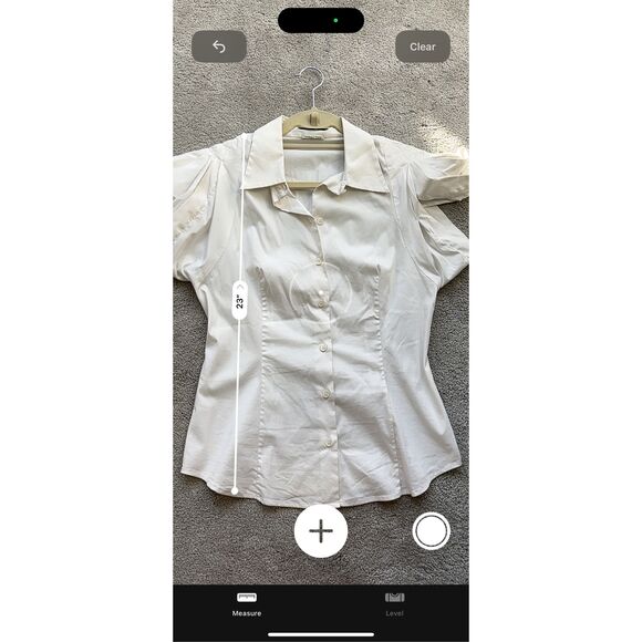 PRADA Ivory White Puff Short Sleeve Cotton Fitted Button Up Blouse Top Shirt, Si - Picture 8 of 9